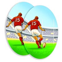 Zoom : Rugby cut-out