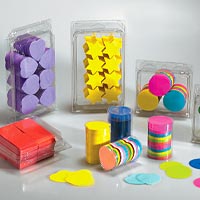 Zoom : Confetti de scène en papier de soie ignifugés ou non ignifugés.