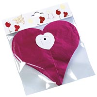 Zoom : Flameproof paper heart garland