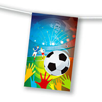 Zoom : Soccer Flameproof paper flag bunting UEFA Euro 2020