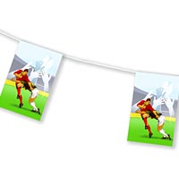 Zoom : Flameproof paper bunting rugby