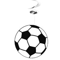 Zoom : Flameproof hanging decoration Soccer balloons UEFA Euro 2020