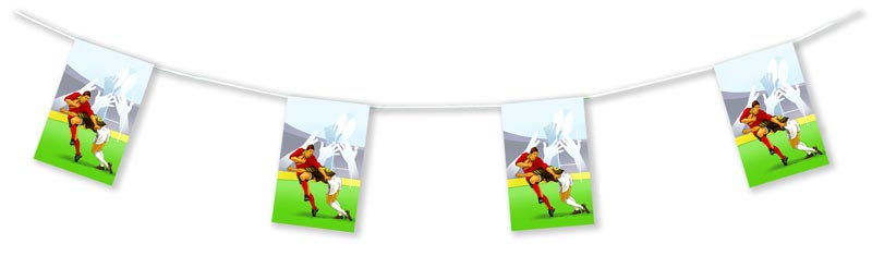 Cliquer pour fermer la fen�tre -  Flameproof paper bunting rugby