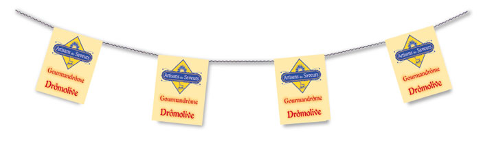 Close - Advertising paper or plastic bunting