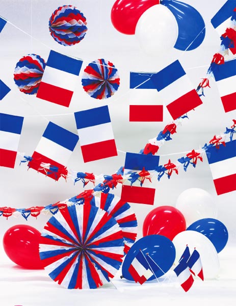 Cliquer pour fermer la fentre - Kit de décoration, guirlandes, drapeaux, ballons imprimés