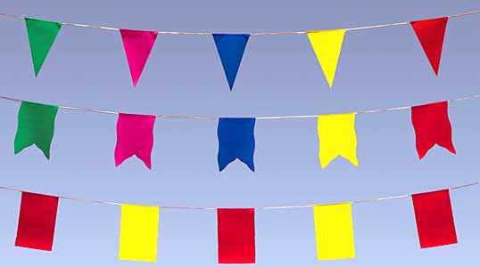 Close - Plastic Bunting